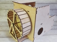 Hamster House With Wheel