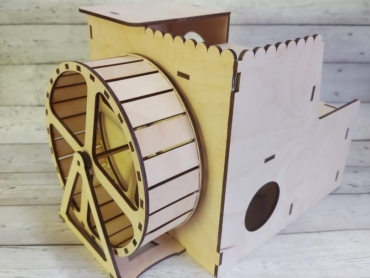 Hamster House With Wheel