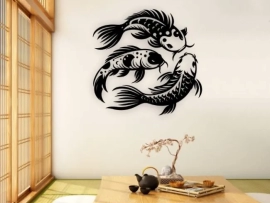 Koi fish wall decor