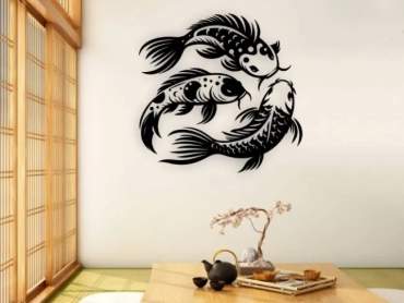 Koi fish wall decor