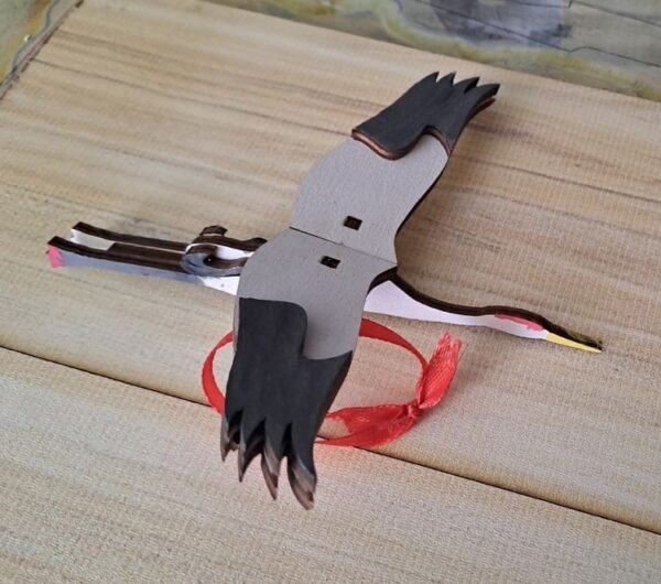 Crane Bird Wooden MDF